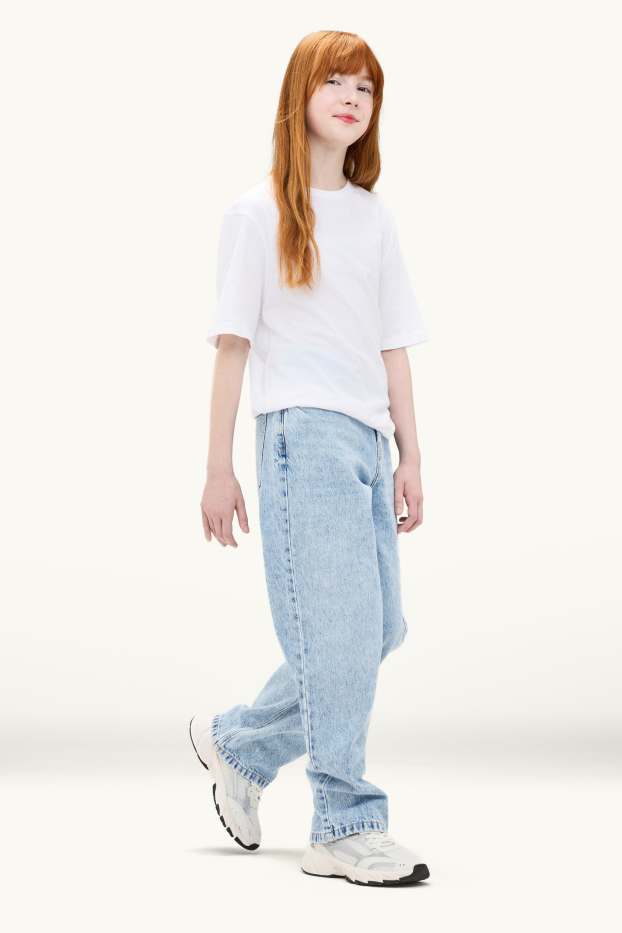 Copii - Fete - Baggy jeans - denim-albastru deschis