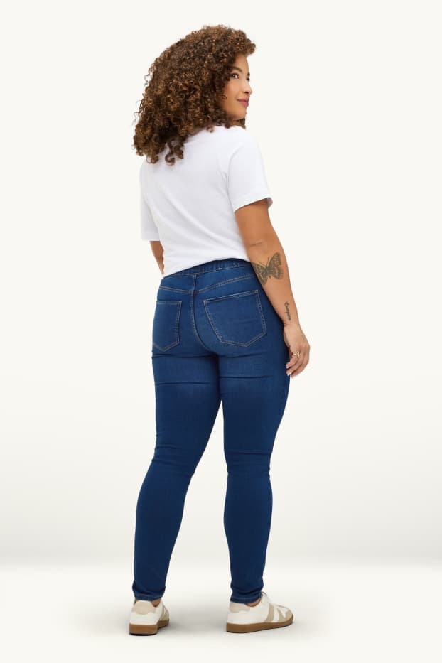 Dames - Jegging jeans - mid waist - jeansblauw