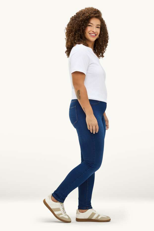 Dames - Jegging jeans - mid waist - jeansblauw