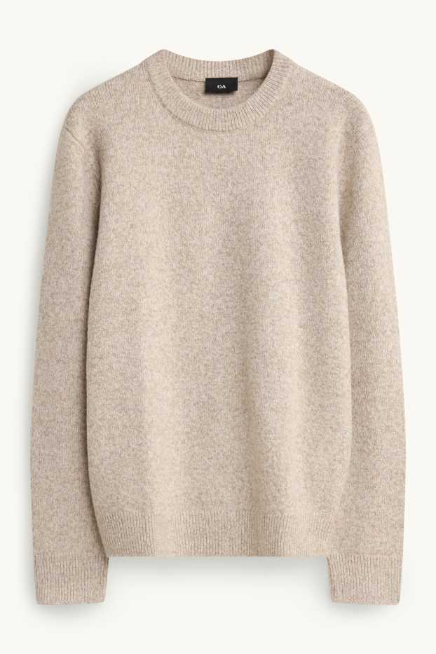 Hommes - Pull - beige chiné