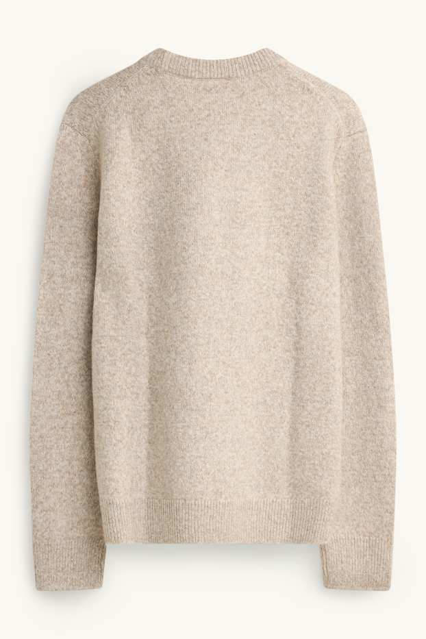 Hommes - Pull - beige chiné