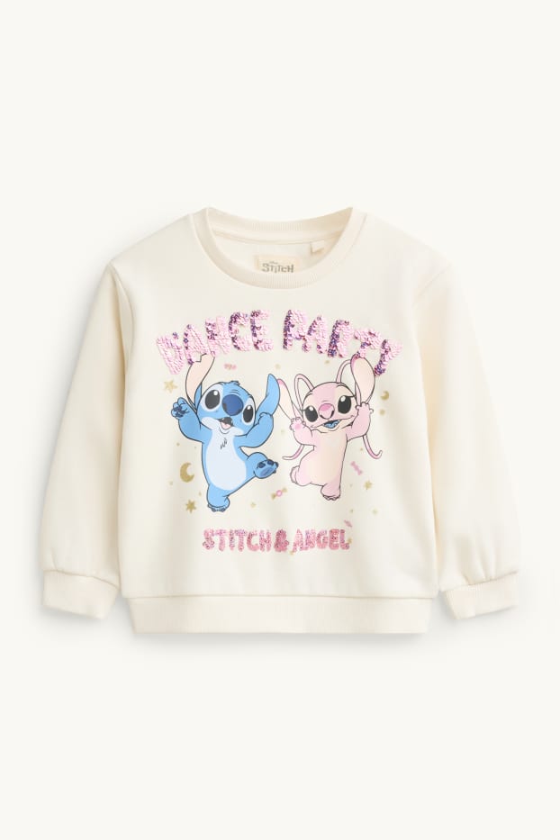 Nena - Lilo & Stitch - conjunt - dessuadora i leggings - 2 peces - blanc/negre