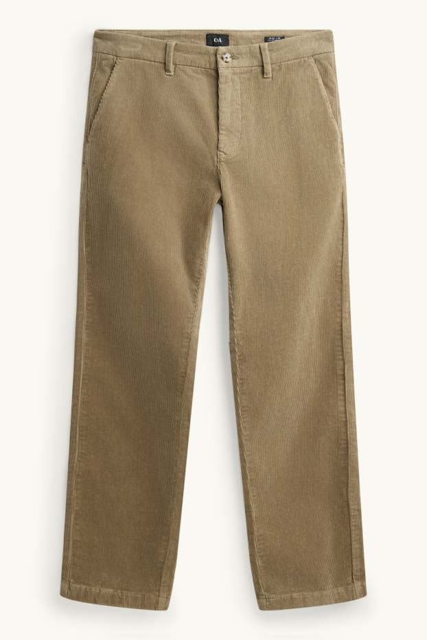 Herren - Cord-Chino - Regular Fit - khaki