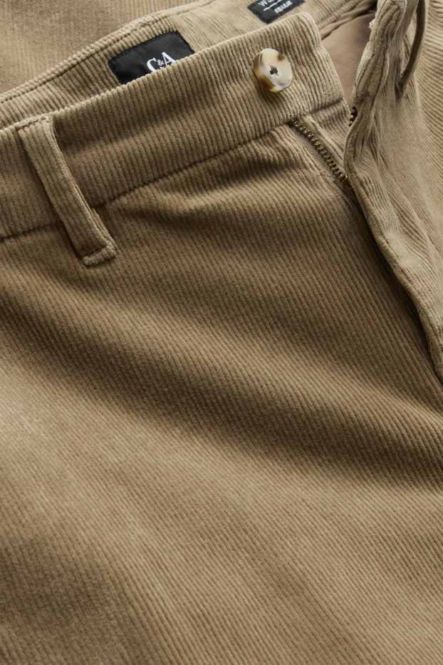 Herren - Cord-Chino - Regular Fit - khaki