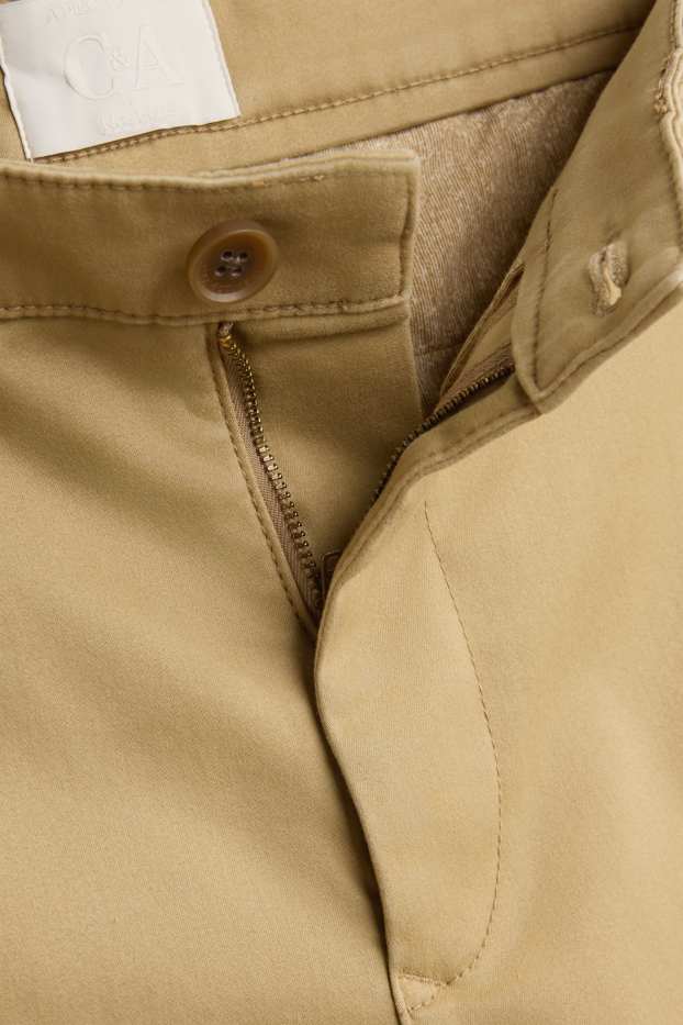 Hommes - Chino - regular fit - LYCRA® - beige