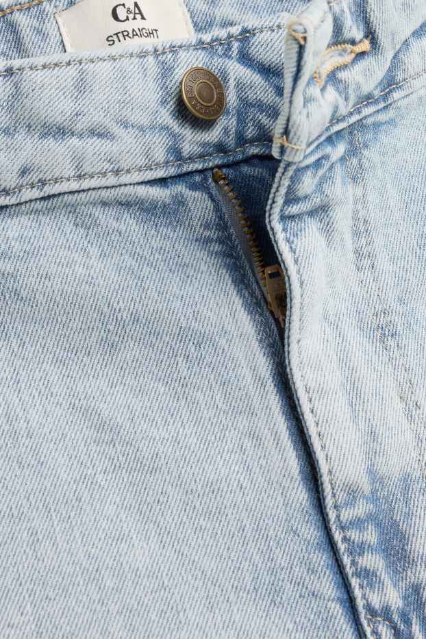 Damen - Straight Jeans - High Waist - helljeansblau