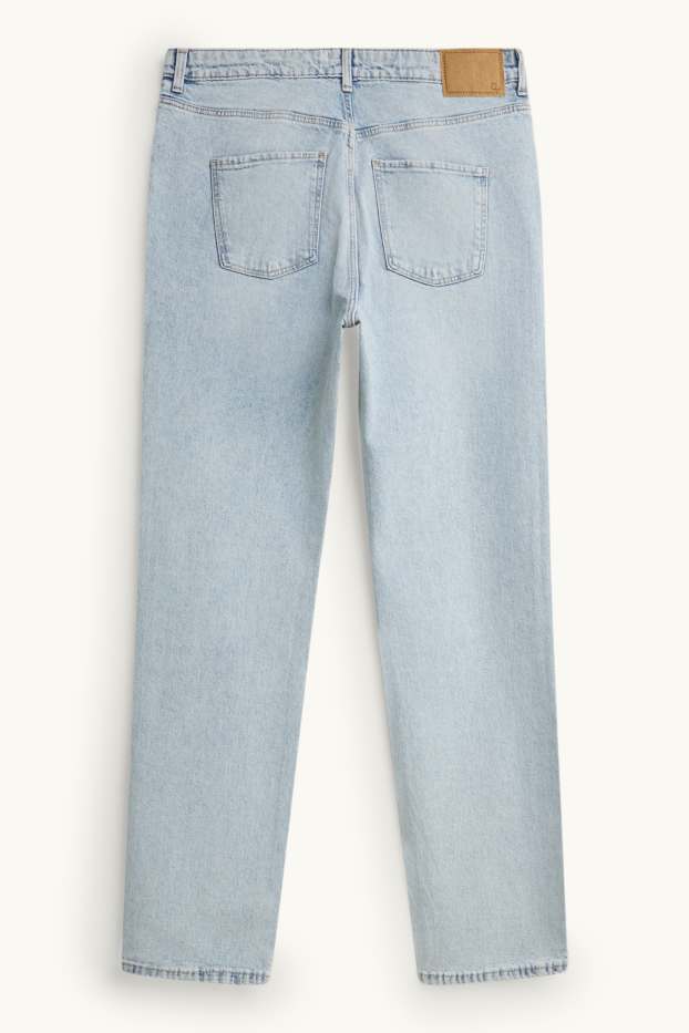 Damen - Straight Jeans - High Waist - helljeansblau