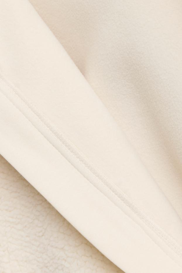 Bambine - Giacca in pelo teddy con cappuccio - bianco crema