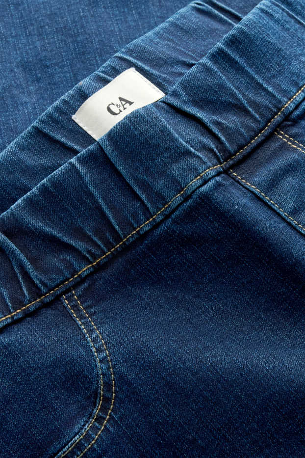 Damen - Jegging Jeans - Mid Waist - dunkeljeansblau