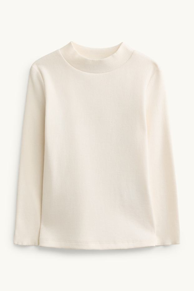 Nena - Conillets - conjunt - faldilla, leotards, jaqueta de punt i jersei - 4 peces - blanc/rosa