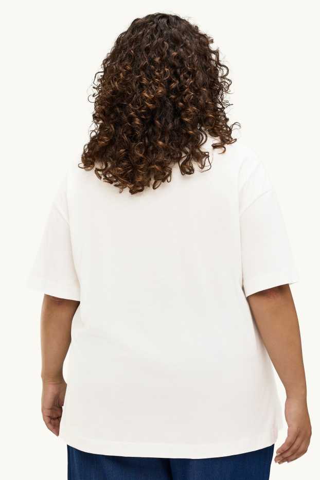 Femmes - T-shirt - regular fit - blanc