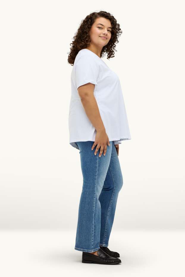 Femmes - Bootcut jean - mid waist - LYCRA® - jean bleu