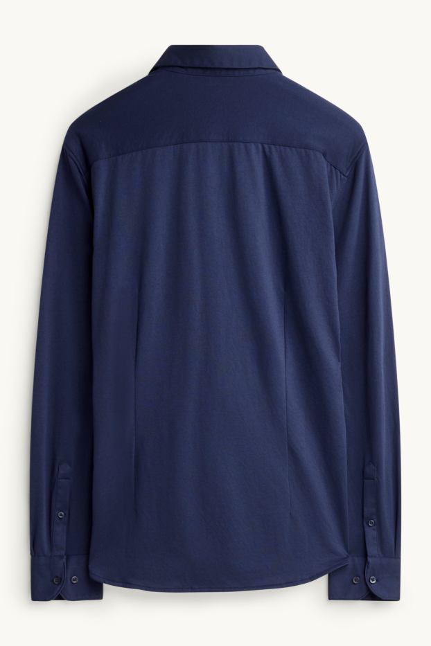 Home - Camisa - blau fosc