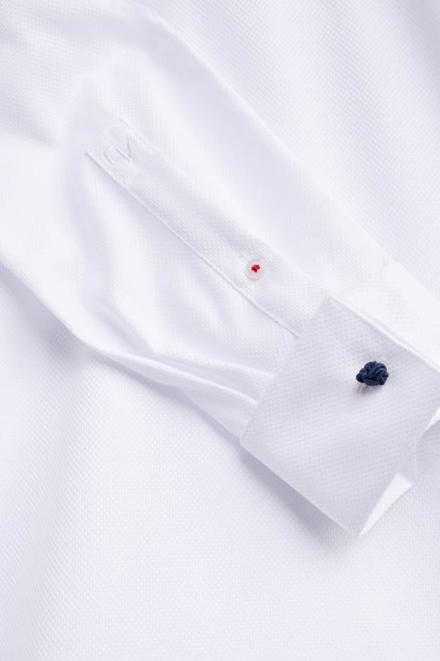 Heren - Business-overhemd - regular fit - cut away - strijkvrij - wit