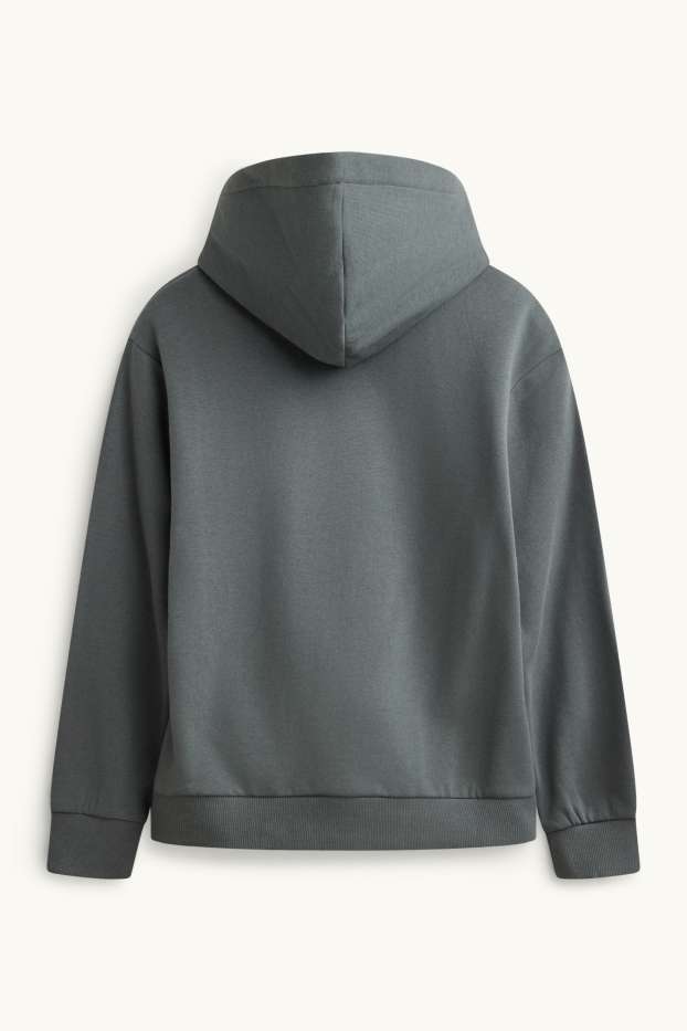 Bambini - Orsacchiotto - felpa con cappuccio - grigio scuro