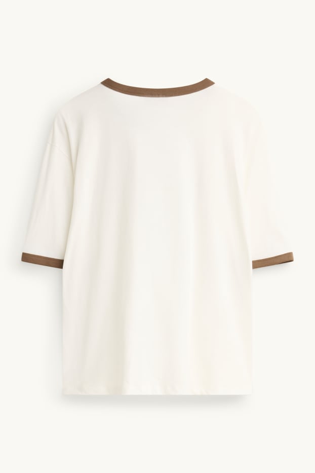 Herren - T-Shirt - Relaxed Fit - weiss