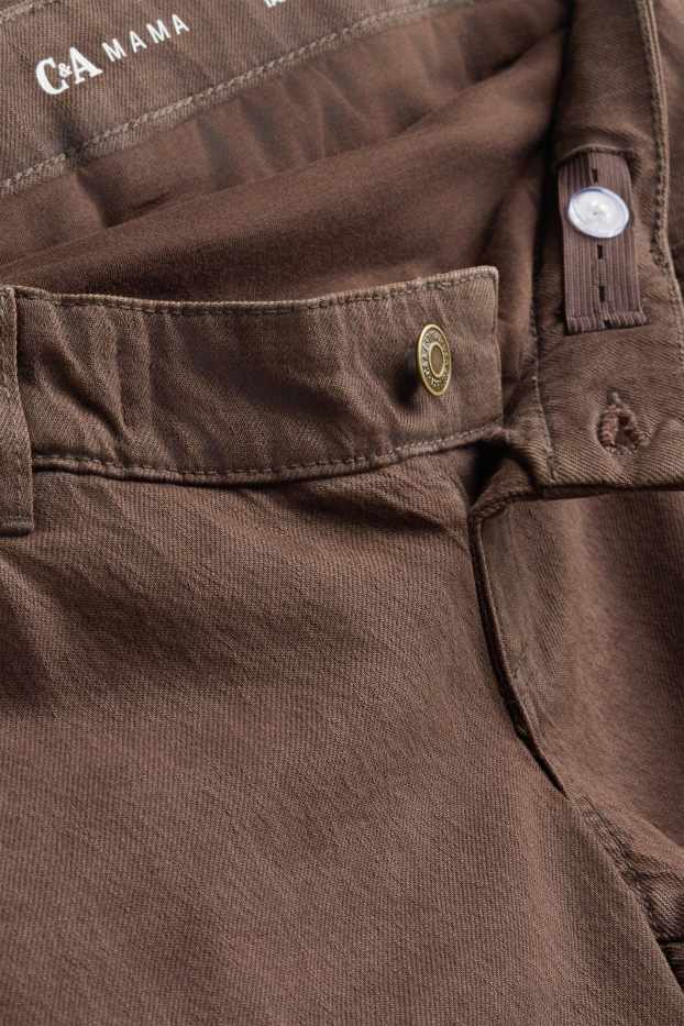Femmes - Pantalon de grossesse - relaxed fit - imprimé léopard - marron