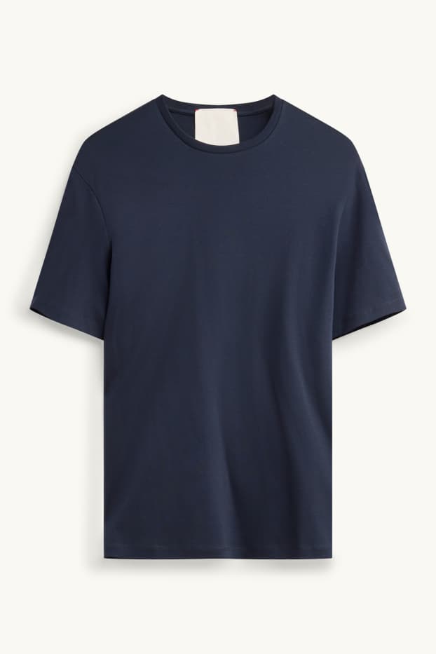 Hommes - T-shirt - regular fit - bleu foncé