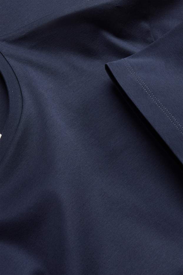 Hommes - T-shirt - regular fit - bleu foncé