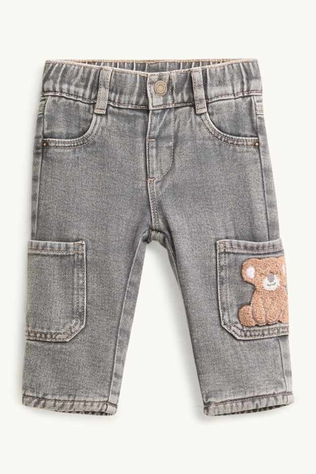 Baby: jongens - Koala - babythermojeans - jeansgrijs