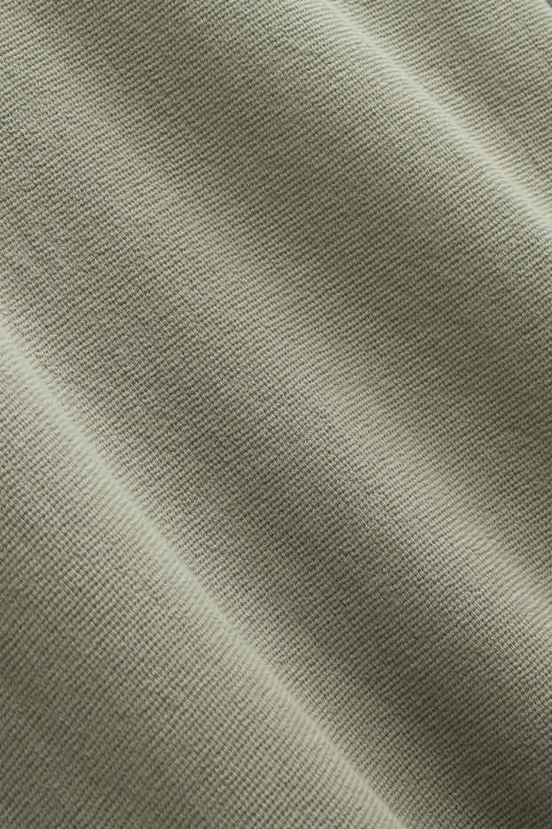 Bărbați - Tricou cu mânecă lungă - regular fit - structurat - verde