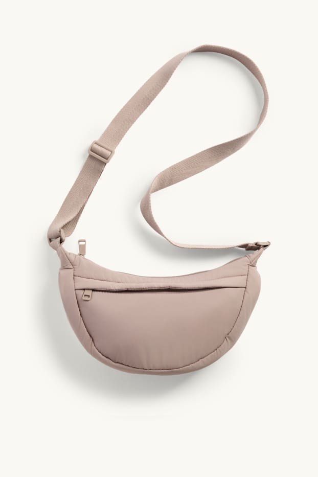 Femmes - Sac à bandoulière matelassé - beige