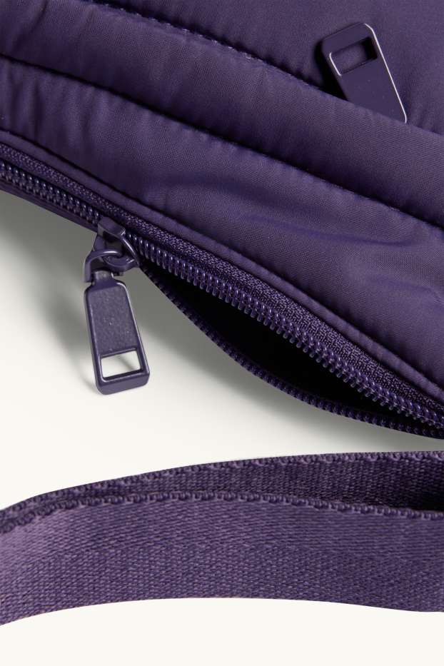 Femmes - Sac à bandoulière matelassé - violet