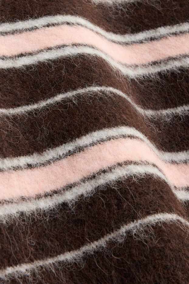 Femmes - Pull - à rayures - marron