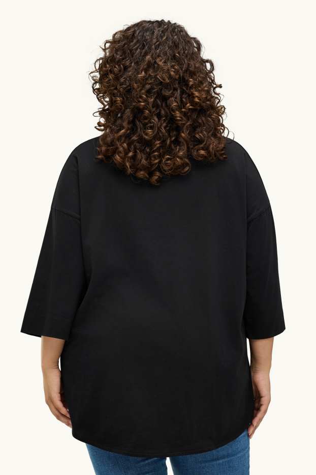 Dona - Samarreta de màniga curta - relaxed fit - negre