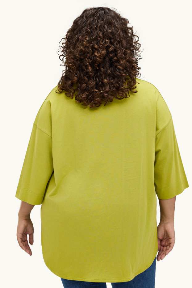 Dona - Samarreta de màniga curta - relaxed fit - verd