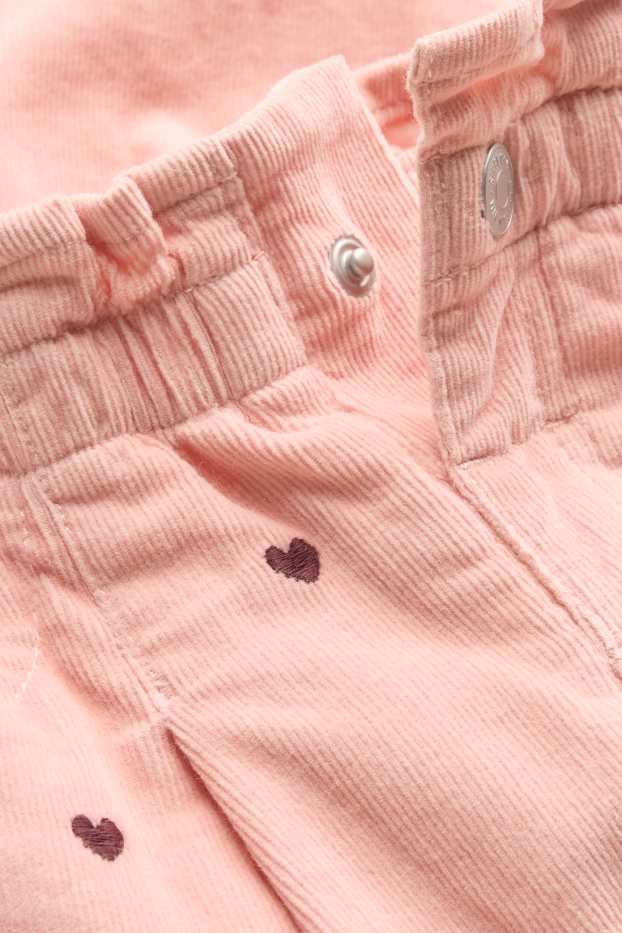 Bambine - Cuore - pantaloni termici - LYCRA® - rosa