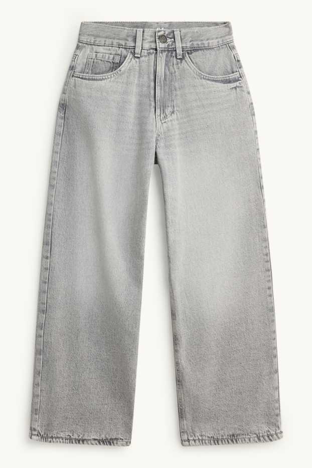 Enfants garçons - Baggy jean - jean chaud - jean gris
