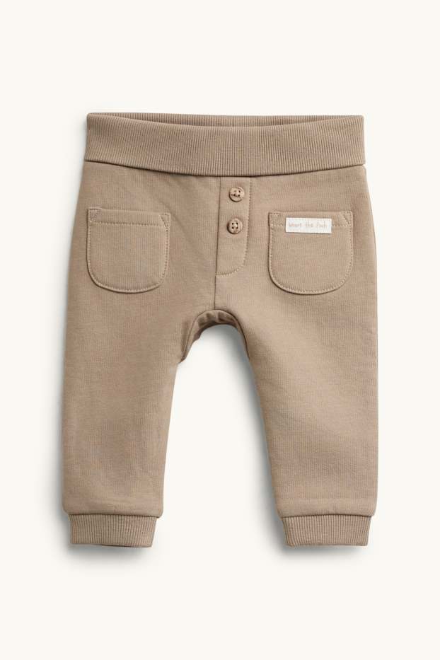 Baby: jongens - Winnie de Poeh - newbornset - 3-delig - bruin / crème wit