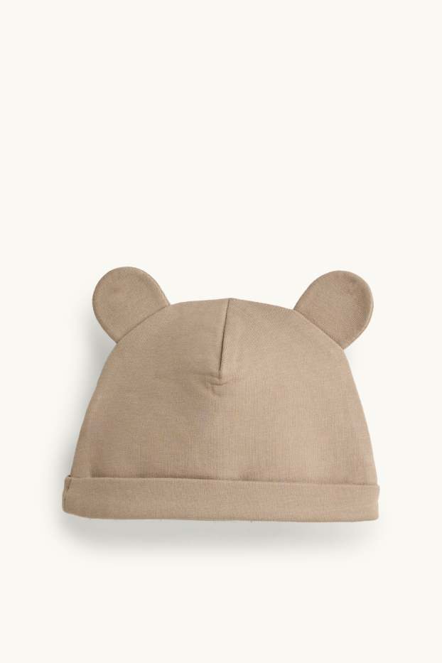 Baby: jongens - Winnie de Poeh - newbornset - 3-delig - bruin / crème wit