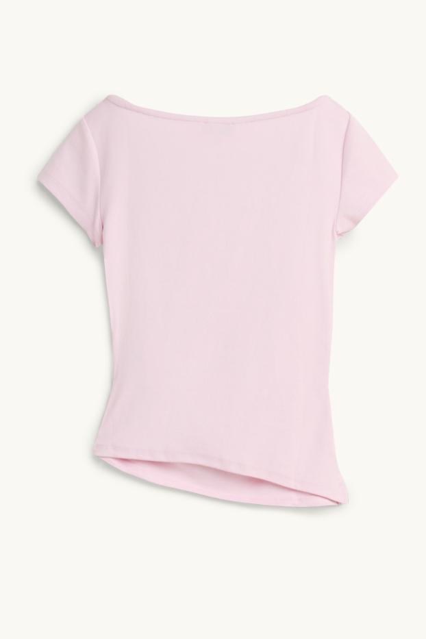 Femei - Tricou - slim fit - roz