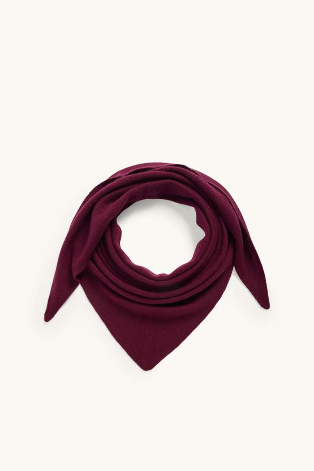 Femmes - Foulard en cachemire - bordeaux