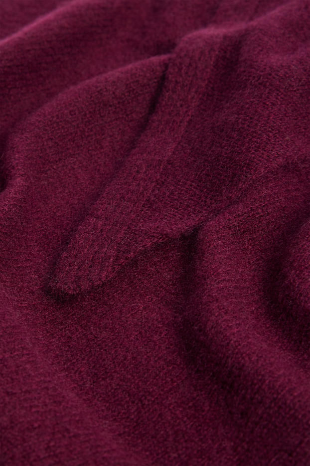 Femmes - Foulard en cachemire - bordeaux