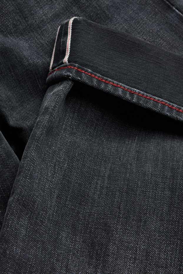 Herren - Straight Jeans - Selvedge - dunkeljeansgrau
