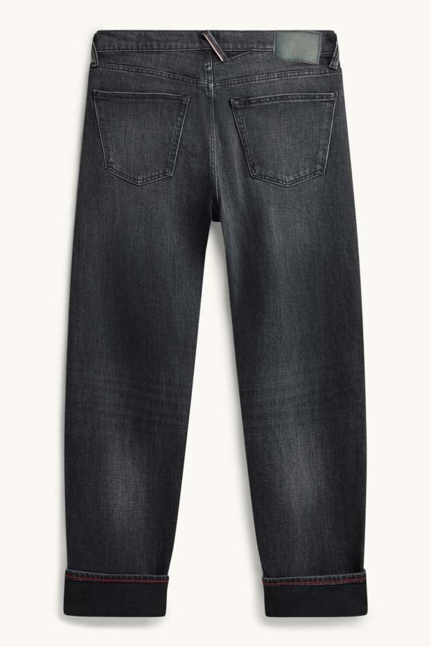 Herren - Straight Jeans - Selvedge - dunkeljeansgrau