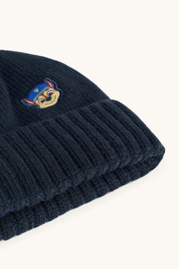 Bambini - PAW Patrol - Chase - berretto con pompon - blu / blu scuro