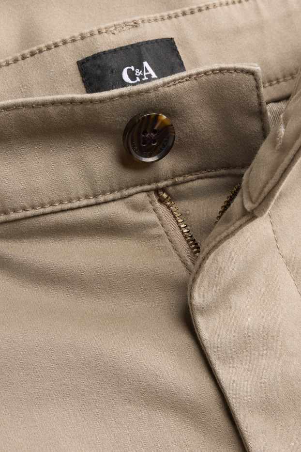 Men - Chinos - regular fit - LYCRA® - beige