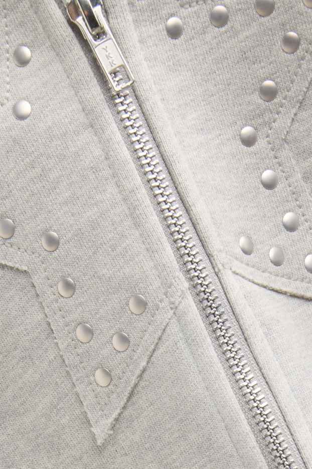 Enfants filles - Veste sweat - gris