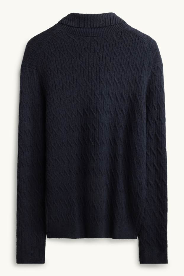 Heren - Coltrui - met structuur - donkerblauw