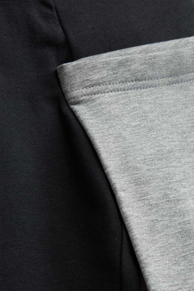 Bambini - Confezione da 2 - calzamaglia intima termica - nero / grigio
