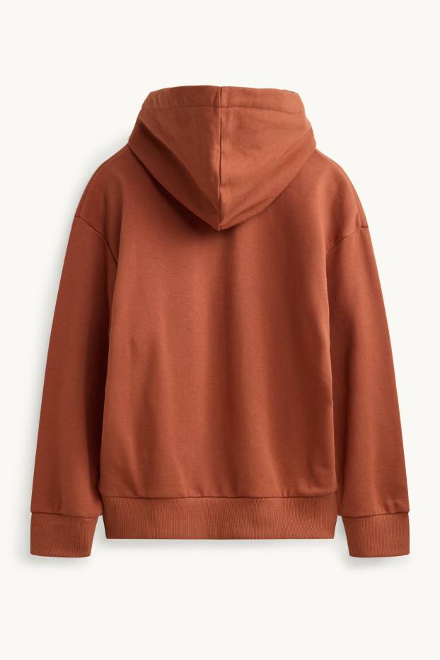 Enfants garçons - Skate et araignée - Sweat à capuche - marron