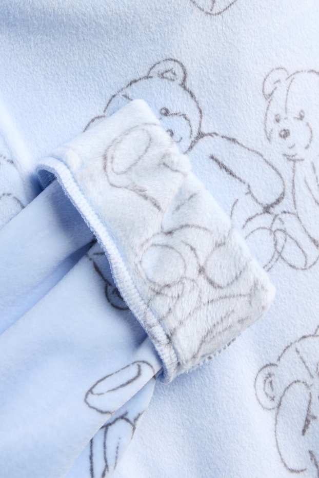 Nena - Os de peluix - pijama - 2 peces - blau clar