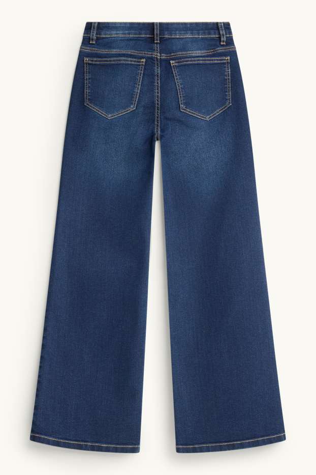 Copii - Fete - Wide leg jeans - denim-albastru închis