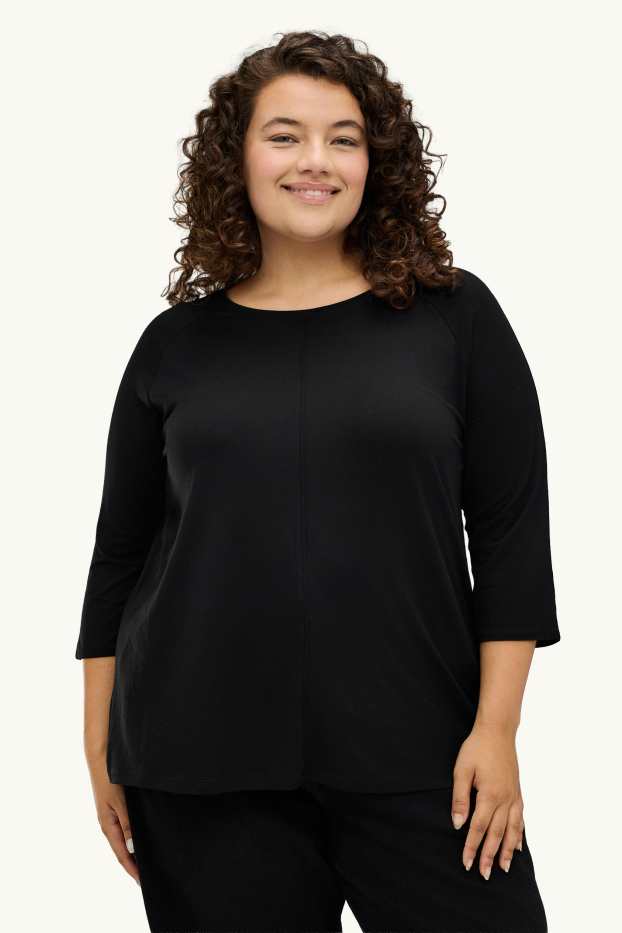 Donna - T-shirt - relaxed fit - nero