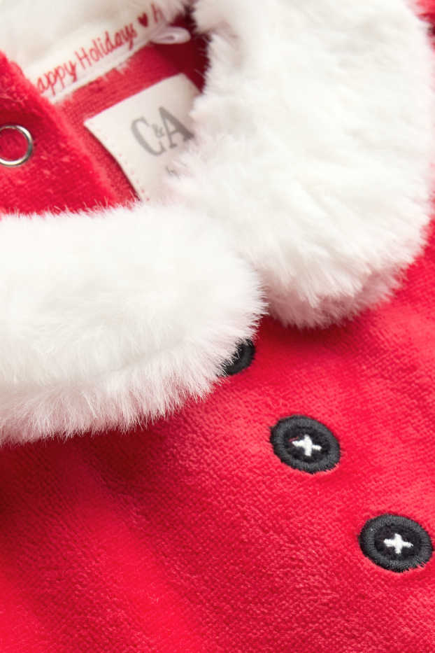 Bébés filles - Robe de Noël pour bébé - rouge / blanc