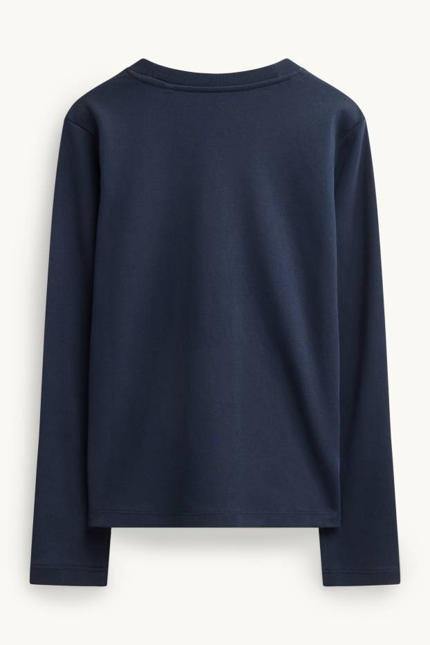 Damen - Langarmshirt - Regular Fit - dunkelblau